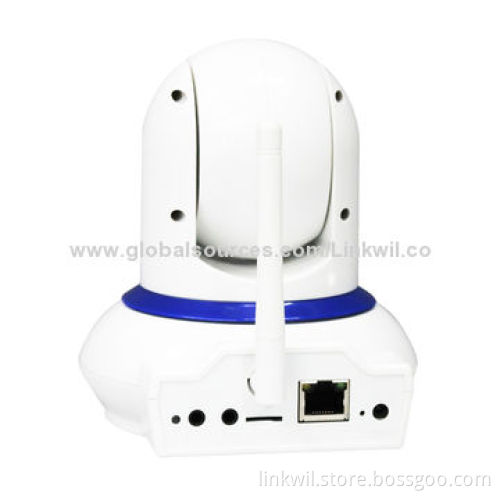 Megapixel IP Camera, Supports Onvif, SD Card, Remote Pan/Tilt and Two-way Audio